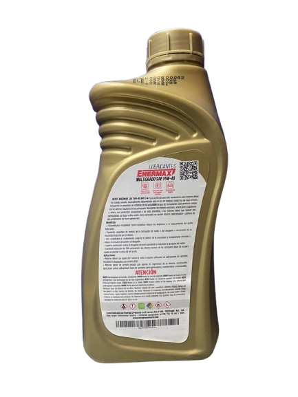 Aceite 1/4 Multigrado Sae 15w-40 Motores 4 tiempos Diesel 