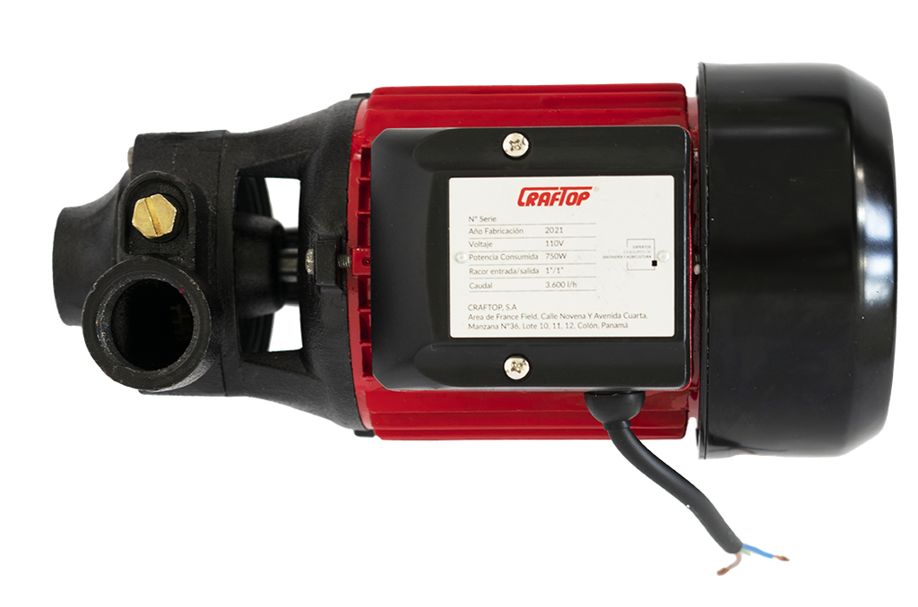 Bomba Agua 1X1 QB80 Craftop 1HP ( EWP-80) (60m)
