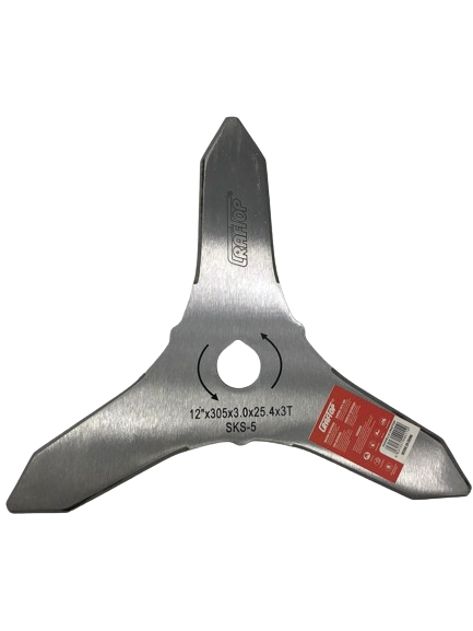 Cuchilla 3 Picos Craftop 3mm 12x1plg  (Hueco grande)