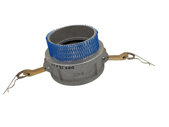 [NN-400D-AL] Acople Olary Aluminio Hembra Rapido / Espiga Macho Rosca 4 plg