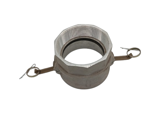 [NK-400D-AL] Acople Olary Aluminio  Hembra Rapido / Espiga Hembra Rosca 4 plg 