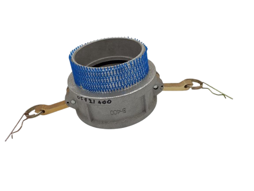 [NN-400D-AL] Acople Olary Aluminio Hembra Rapido / Espiga Macho Rosca 4 plg