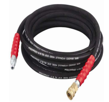 [WSH3200] Manguera de hidrolavadora goma trenzada de acero 8*10m 3200psi 3/8 ajuste