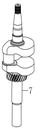 Cigueñal Completo Craftop 4 ruedas GLM21-CT196-H
