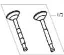 Valvulas Craftop 4 ruedas GLM21-CT196-H