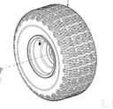 Llanta Traccion 20"  Tractor Troy Bilt 